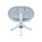 International Concepts Round 36 in Rd Top Pedestal Table, 12 in Leaf, 28.9 inH, Dining Height, White, 36 W, 48 L, Wood K08-36RXT - alternate 4